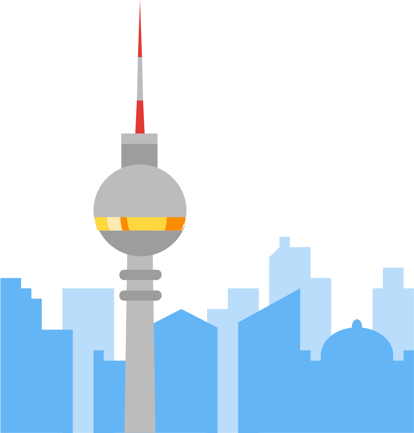 Berlin Tv Tower Icon - Berlin Tv Tower Logo (1600x1600), Png Download