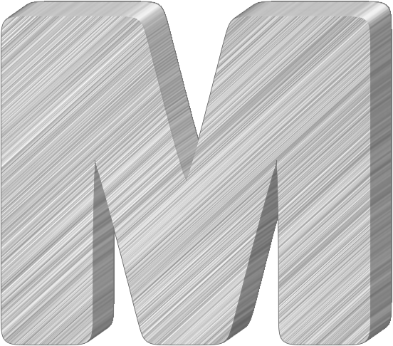3d Letter M Png (552x486), Png Download