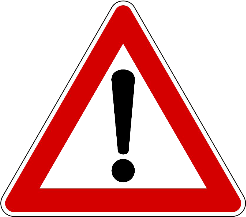 Warning Sign Png (900x900), Png Download
