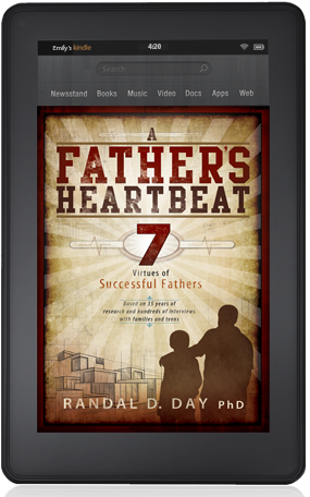 Ebook Cover Design Fathersheartbeat - Father's Heartbeat: 7 Virtues Of Successful Fathers (364x465), Png Download