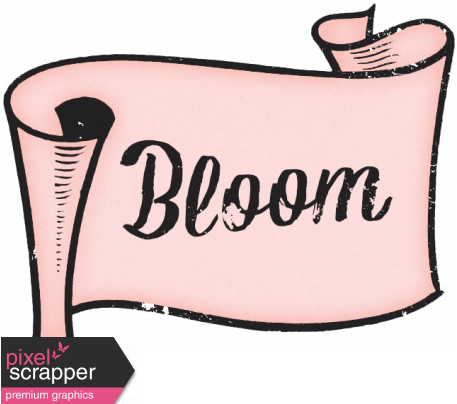 May Flowers Bloom Tag - Digital Scrapbooking (456x456), Png Download