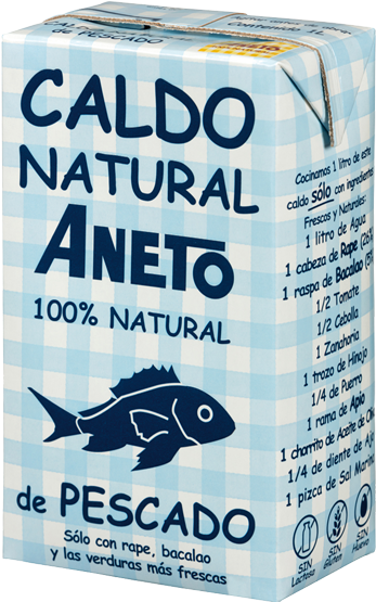 Caldo Natural De Pescado - Spanish Fish Broth By Aneto (600x800), Png Download