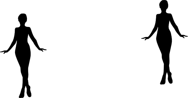 Small - Confident Woman Clip Art (600x313), Png Download