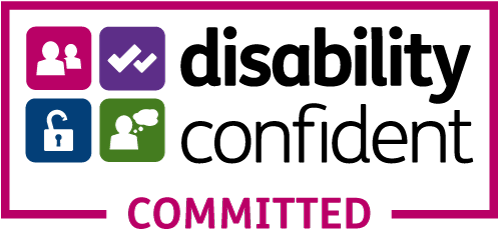 Committed Small - Disability Confident Leader Logo (500x241), Png Download