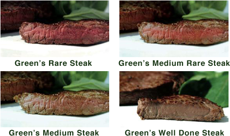 Choose Your Meat First, Ask Green's To Prepare Your - Rump Steak Well Done (482x292), Png Download