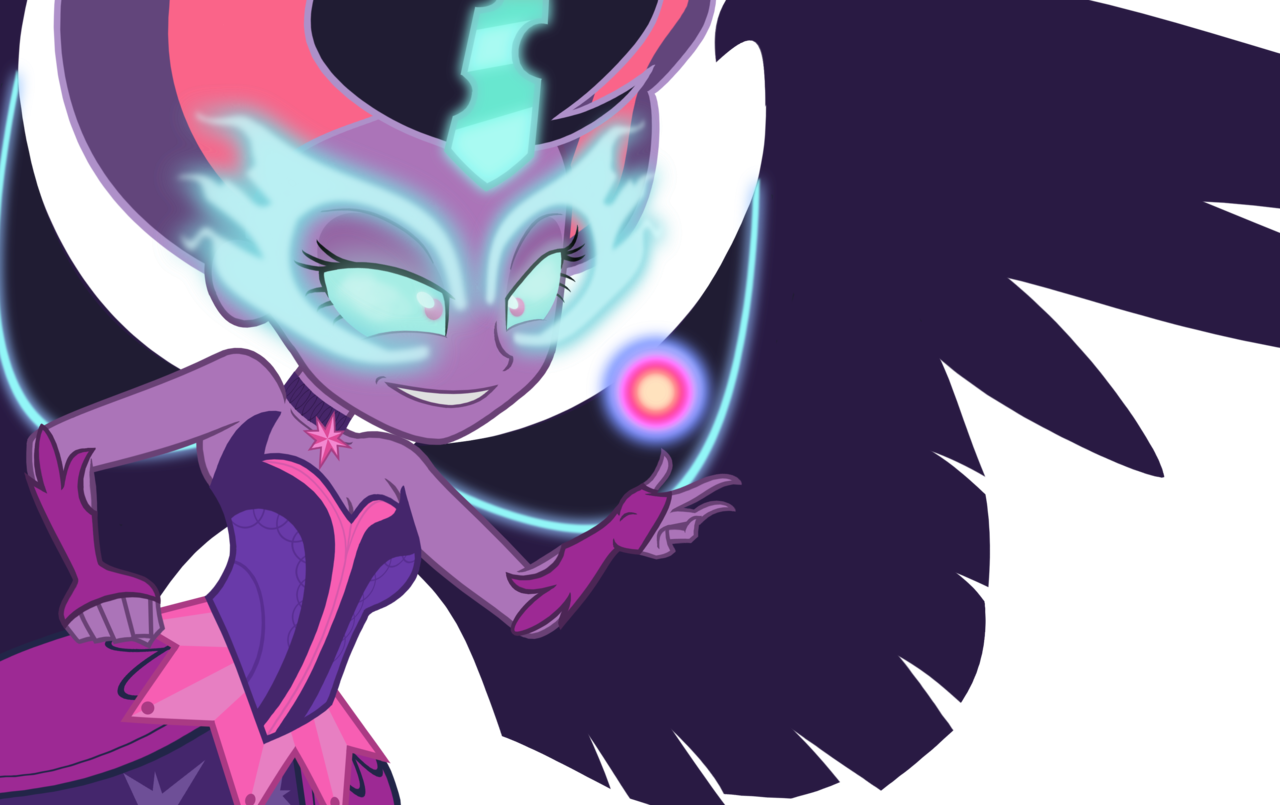 Darthlena, Clothes, Dark Magic, Dress, Equestria Girls, - Mlp Sci Twi Evil (1280x805), Png Download