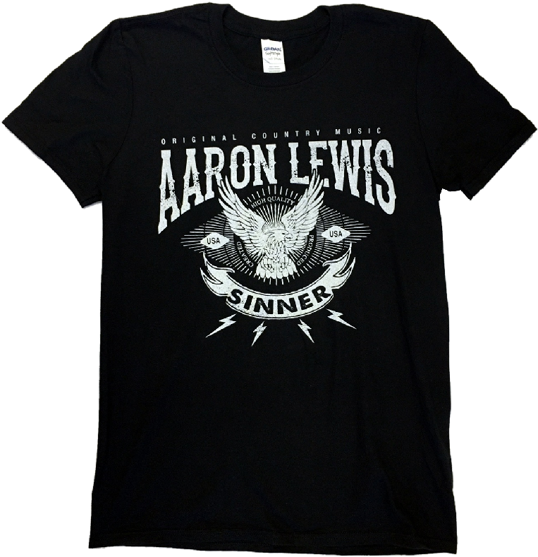Aaron Lewis Black Tee- Original Country Music - Lamb Of God 2018 Tour Shirt (800x800), Png Download