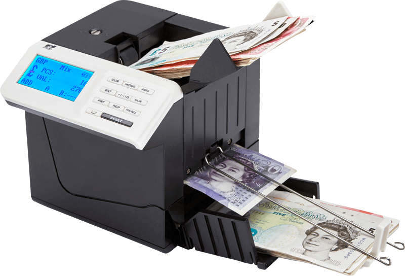 Zzap D50 Banknote Counter With Fake Money Detection - Banknote Counter (800x544), Png Download