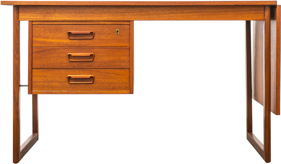 Práctico Escritorio Elaborado En Dinamarca A Principios - Mesa Escritorio Frente Png (1140x530), Png Download
