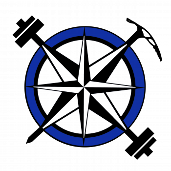Crossfit Soaring Ledge - Lazart Compass Rose Wall Decor Colour: Blue (350x350), Png Download