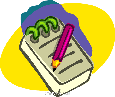 Bloco De Anotações, Lápis, Material De Escritório Livre - Writing (480x407), Png Download