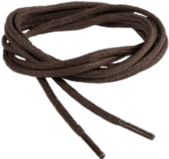 Brown Shoe Laces - Springyard Thin Waxed Shoelaces (dark Brown) (400x400), Png Download