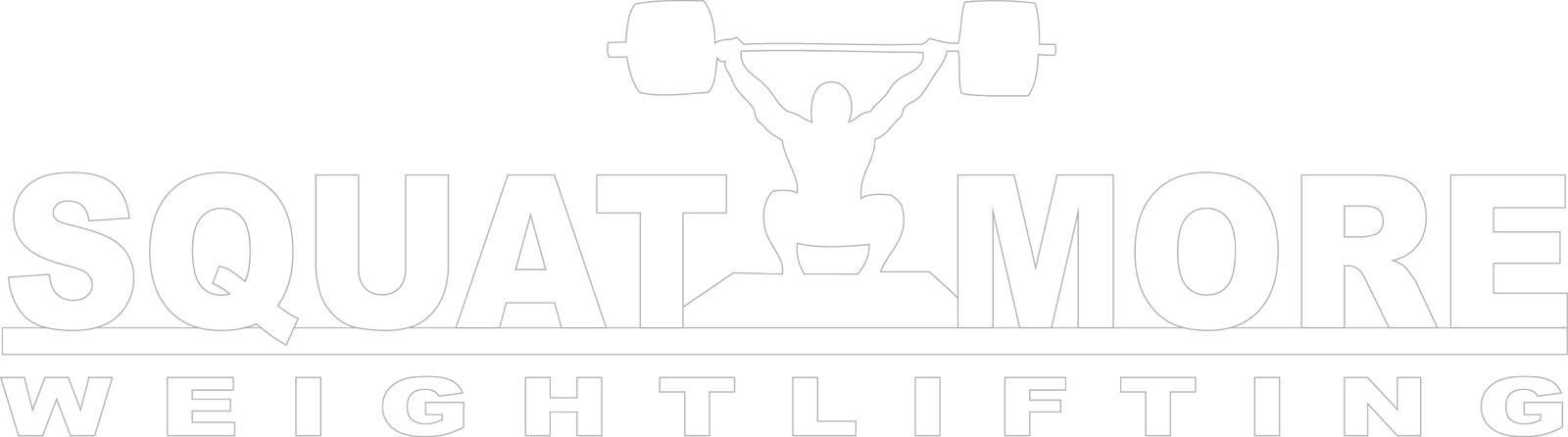 Squatmore Weightlifting (1600x446), Png Download