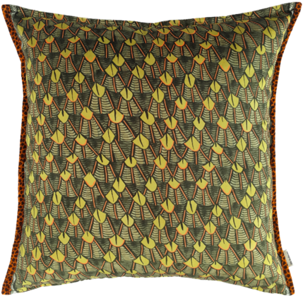 Feather River Green Velvet Cushion Cover - Cushion (480x480), Png Download