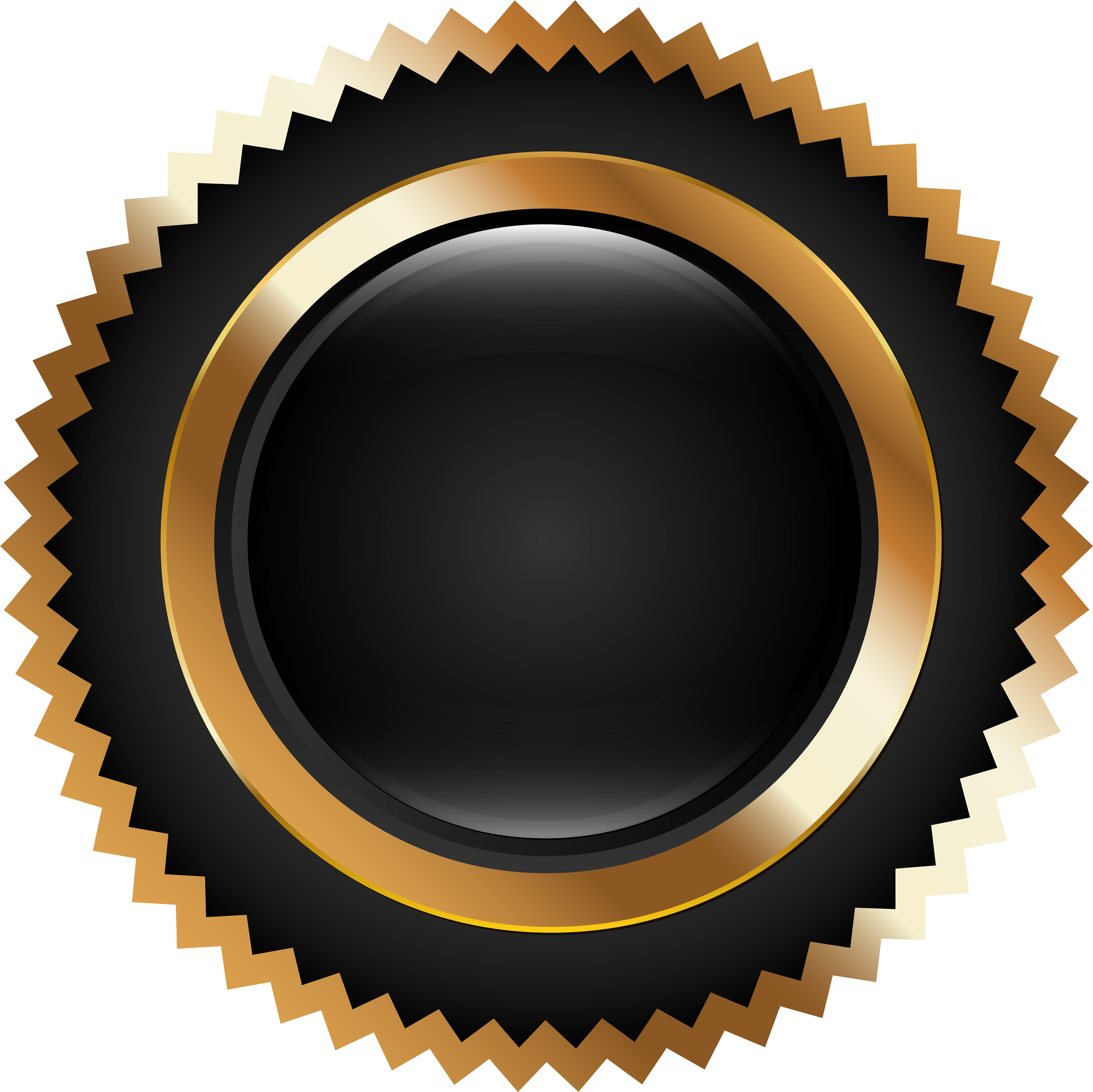 Black And Gold Png (8000x7989), Png Download