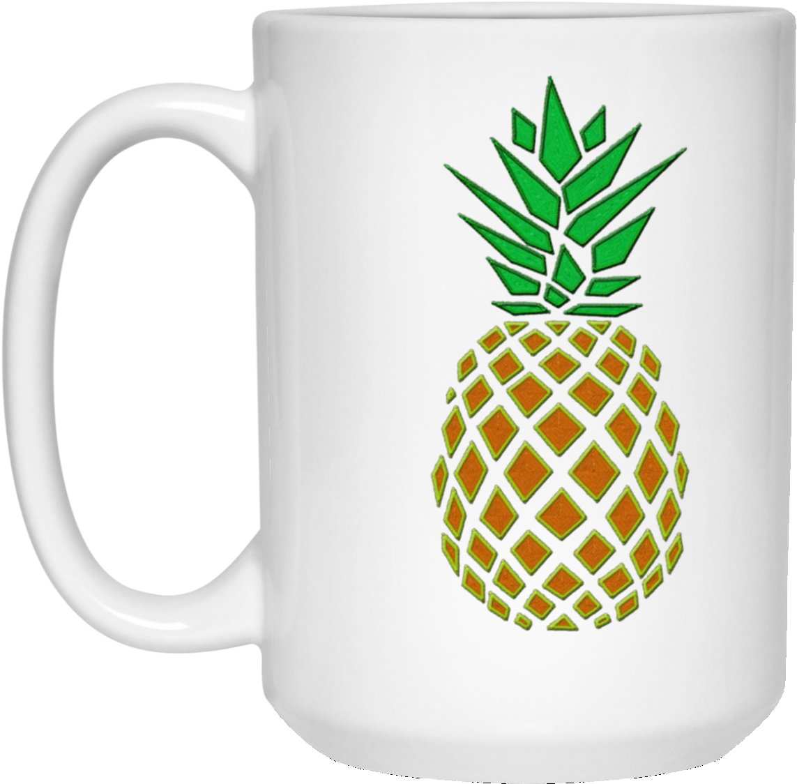 Pineapple Embroidery Look (1155x1155), Png Download