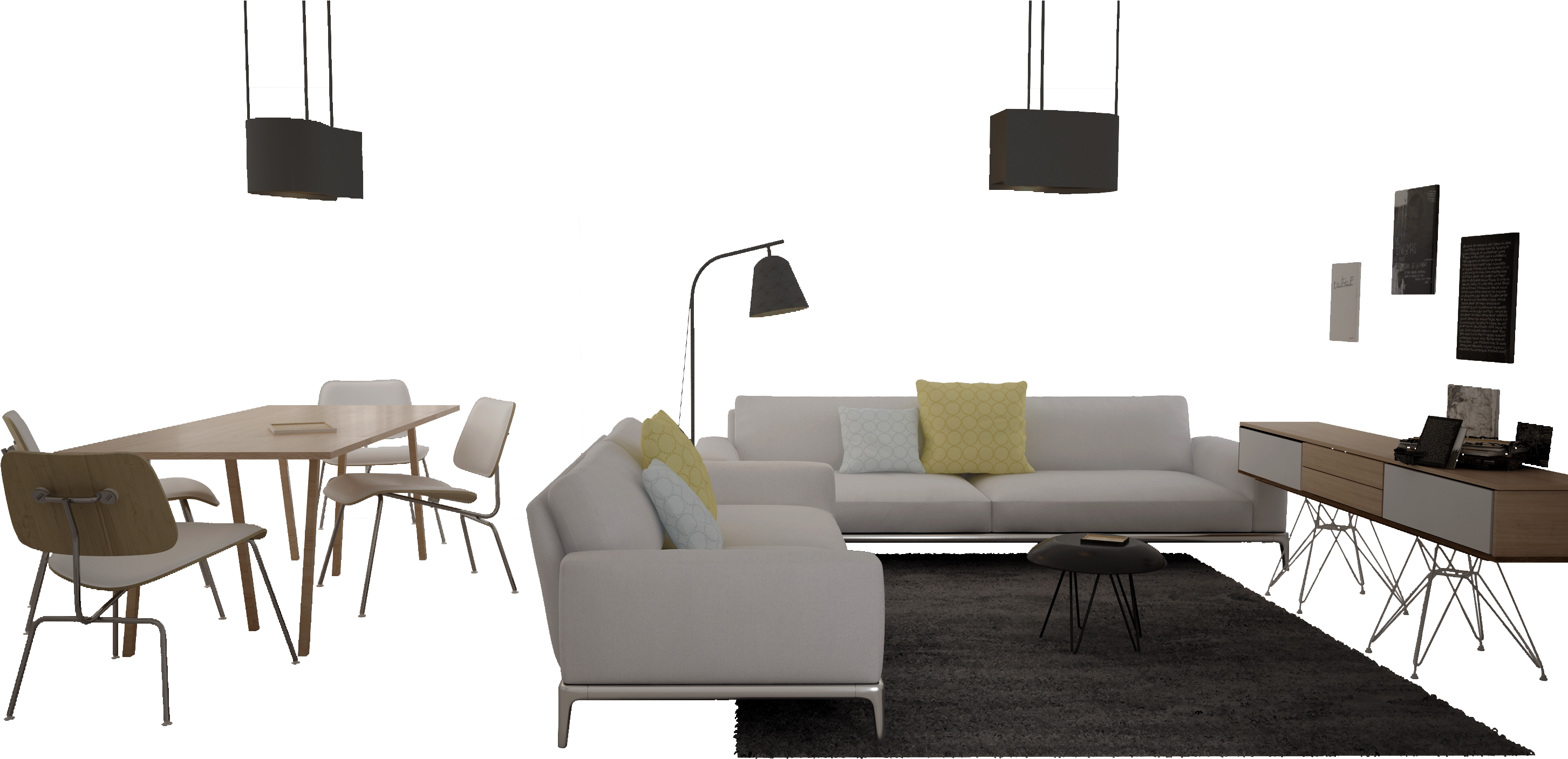 Portada » Reforma Virtual » Mueble Minimal Png - Png Mueble (3000x1500), Png Download