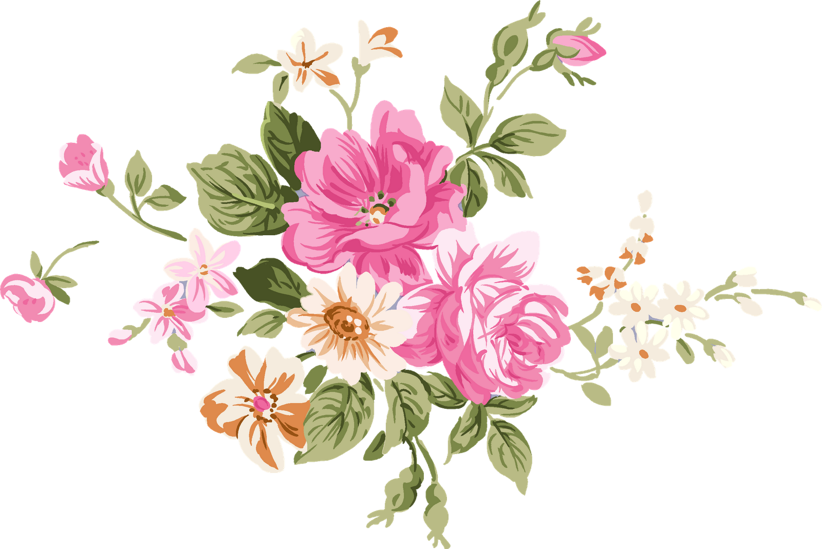 Chinese Flower Png - Free Pink Peonies Clipart (1600x1069), Png Download