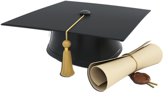 Free Icons Png - High School Graduation Hat (600x456), Png Download