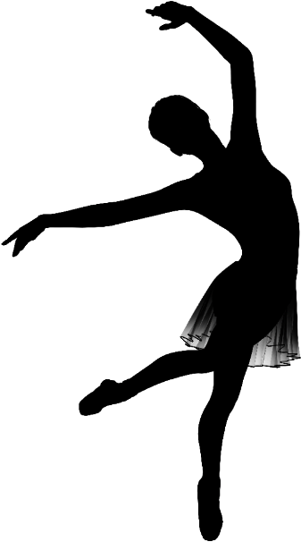 Ballerina Ballet Dance Dancing Silhouette Black - Dance (604x640), Png Download