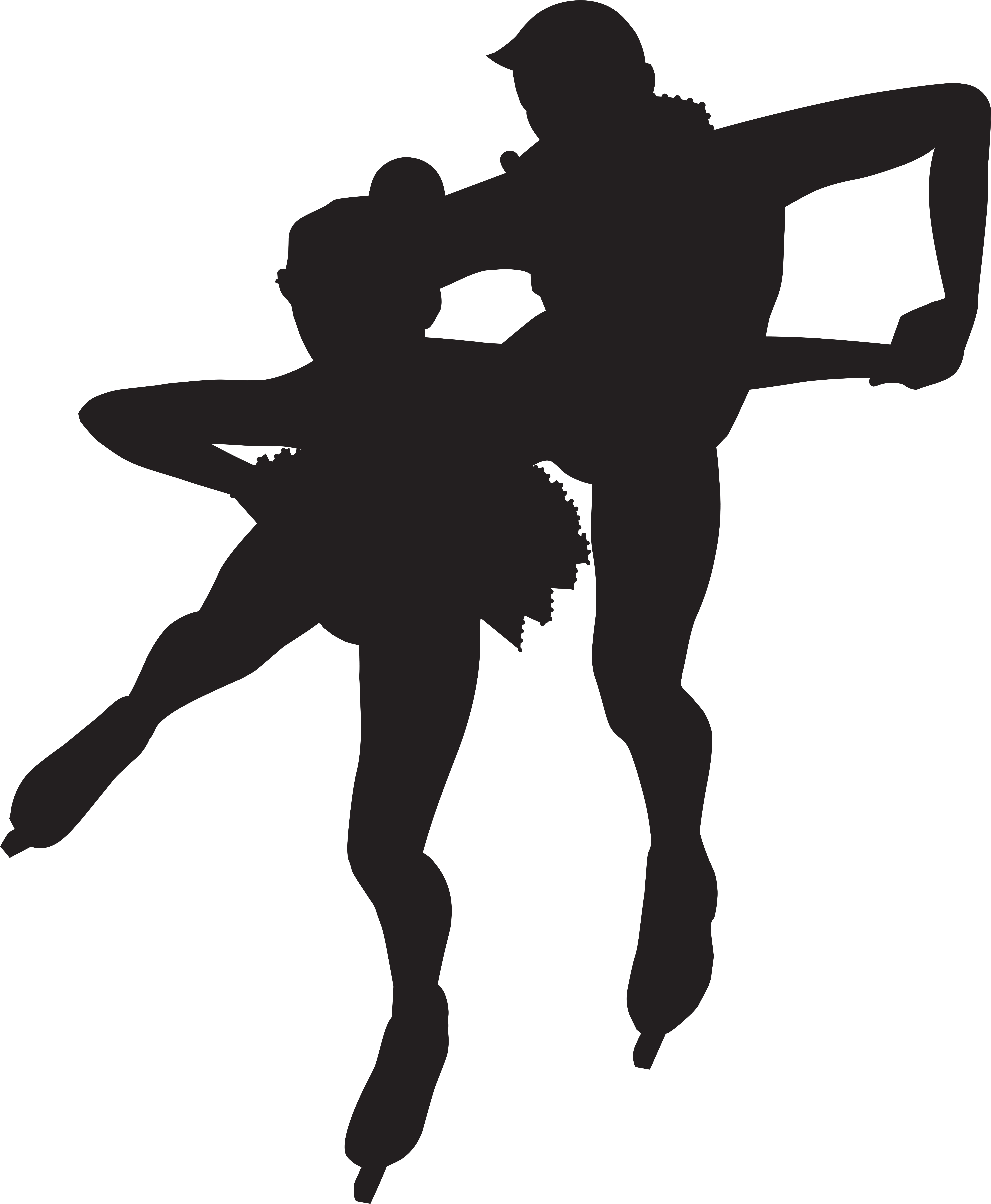 Ballet Dancer Silhouette Png (6606x8000), Png Download