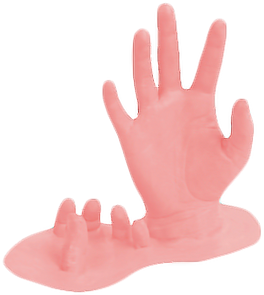 Baby Babyhands Doll Creepy Melting Cute Kawaii Tumblr - Melting Hands (654x664), Png Download