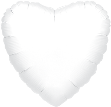 Corazon Blanco 18 Pulgadas Globo Metálico - Lovel S.r.o. (480x480), Png Download