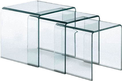 Explorer Glass Nesting Tables - Zuo Modern Explorer Nesting Table (648x432), Png Download