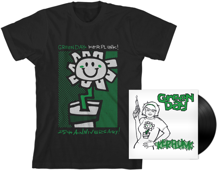 25th Anniversary T-shirt Lp Bundle - Green Day: Kerplunk Cd (800x800), Png Download