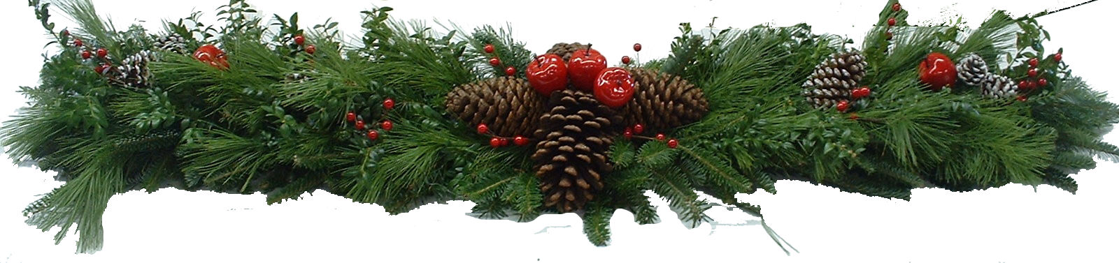 Xmas Decorations Png Xmas Decor Png - Christmas Decoration Transparent Png (1600x377), Png Download