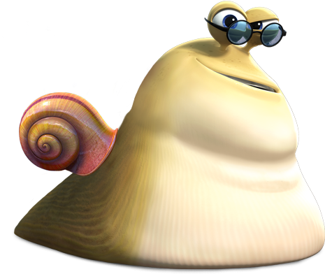 White Shadow - Turbo Snail No Background (640x477), Png Download