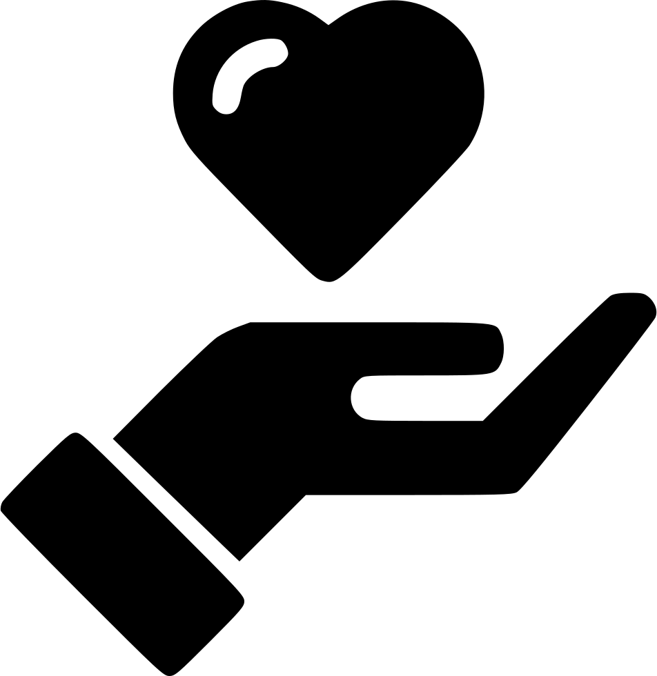 Hand Streched Heart - Hand Dollar Icon Free (952x980), Png Download