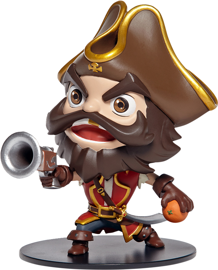 Gangplank Figure - League Of Legends Gangplank Figure (1000x1000), Png Download