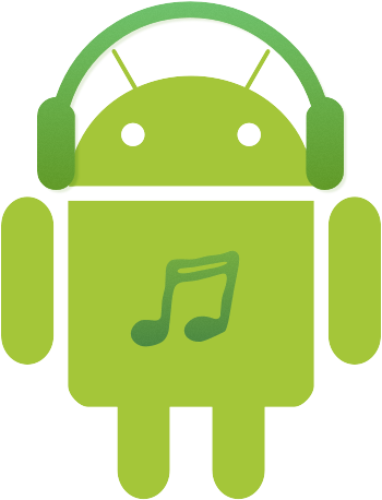 Android Listening To Music - Android Png (350x470), Png Download