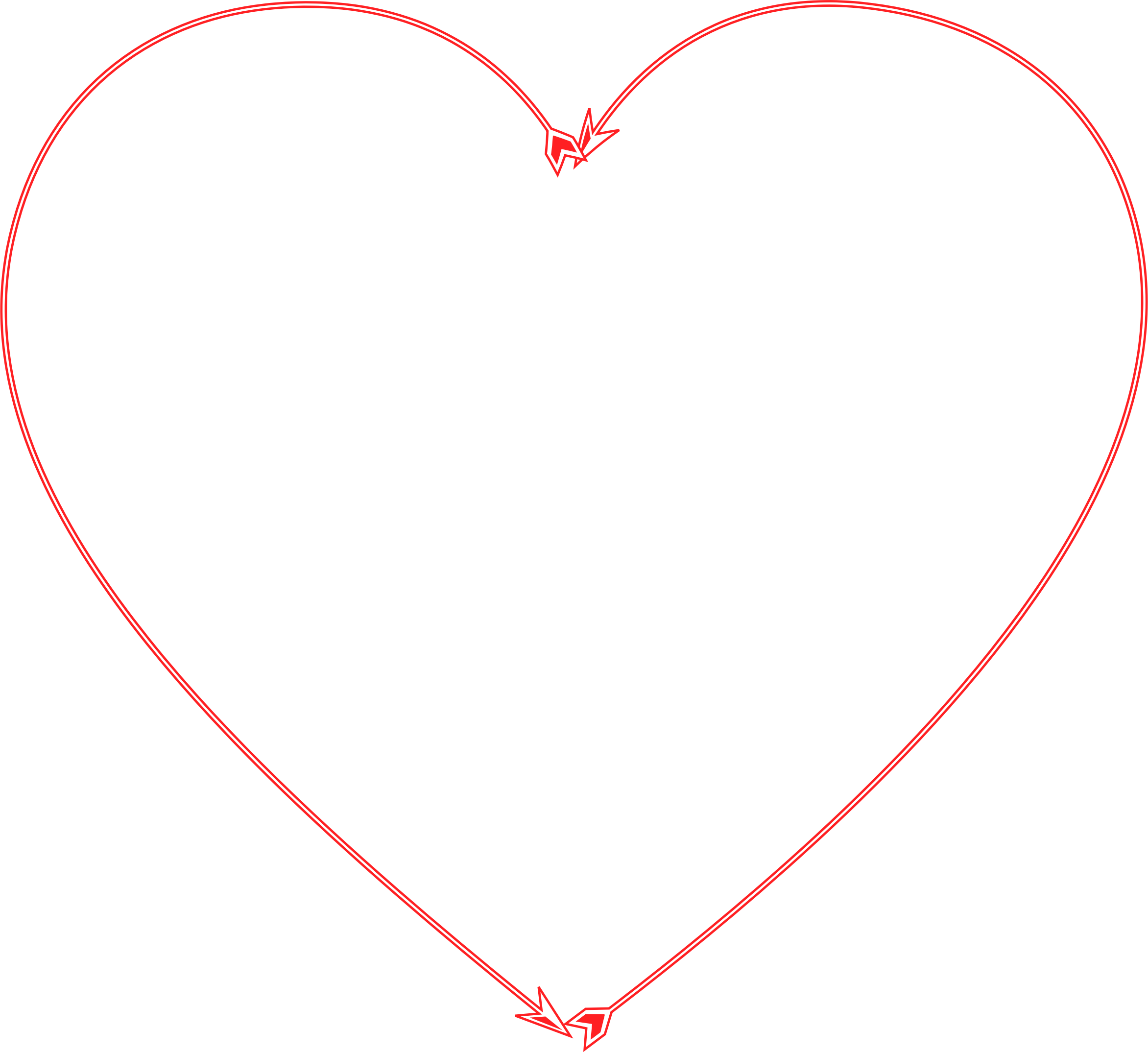 Big Image - Dotted Heart Transparent Background (2344x2148), Png Download