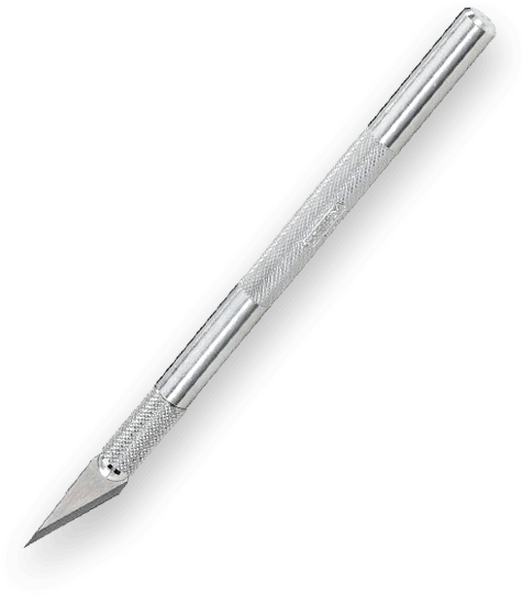 Z Brush 4r8 Exacto Knife - Stanley Cutter 25mm (491x554), Png Download