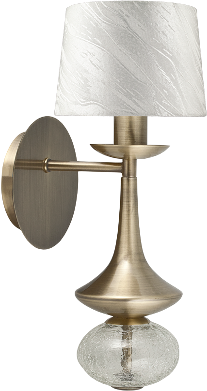 Ajp Lighting 3065al1pcu Carmen Antique Brass Wall Light - Aplique Cuero Serie Carmen, Pantalla De Tela. (900x900), Png Download