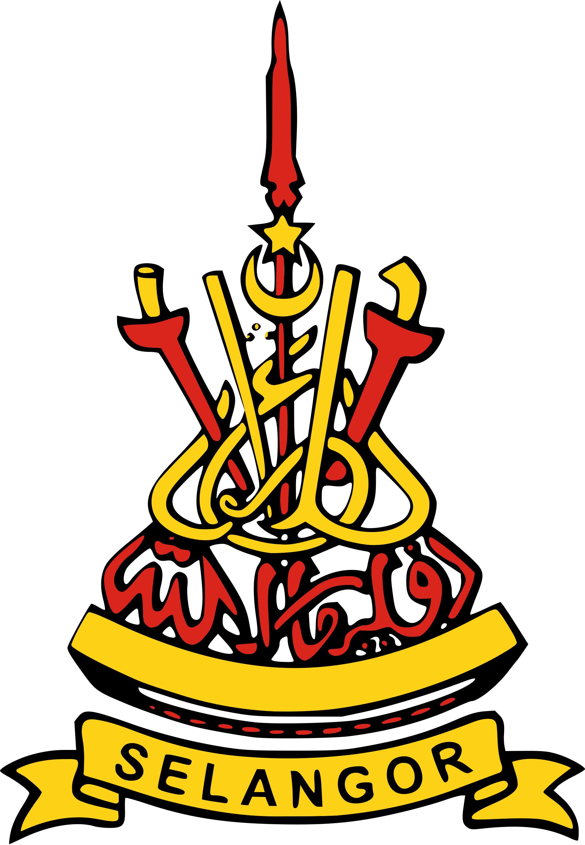 Flag Clipart Selangor - Selangor Coat Of Arms (2000x2889), Png Download