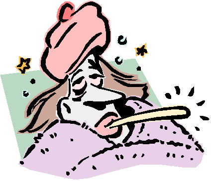 Flu Clinic - Woman With Bad Flu (424x364), Png Download