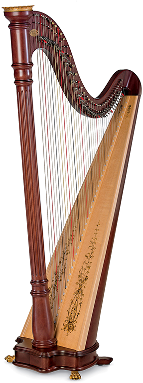 Classic Lever Harps And Student Pedal Harps - Harps Strings (300x776), Png Download
