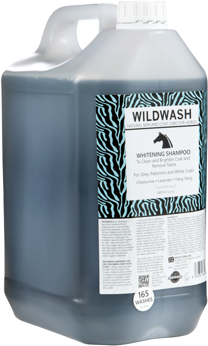 Wildwash Horse Shampoo Whitening 5 Litres - Wild Wash Whitening Horse Shampoo - 5 Litre (800x800), Png Download