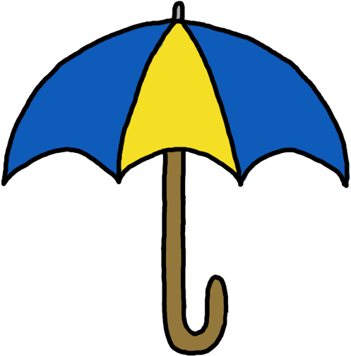 Closed Umbrella Clipart Free Images - Clipart Of Umbrella (536x536), Png Download