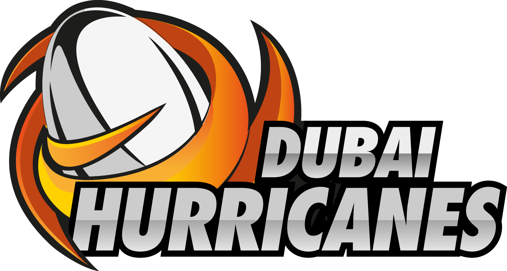 Png - Dubai Hurricanes Logo (1619x865), Png Download