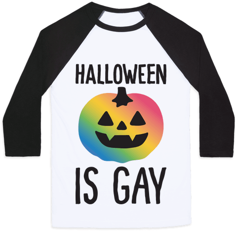 Halloween Is Gay Baseball Tee - Trying To Get My Shit Together Cat Shirt (484x484), Png Download