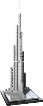 Dubai Clipart Png - Lego 21008 Architecture Burj Khalifa (640x400), Png Download