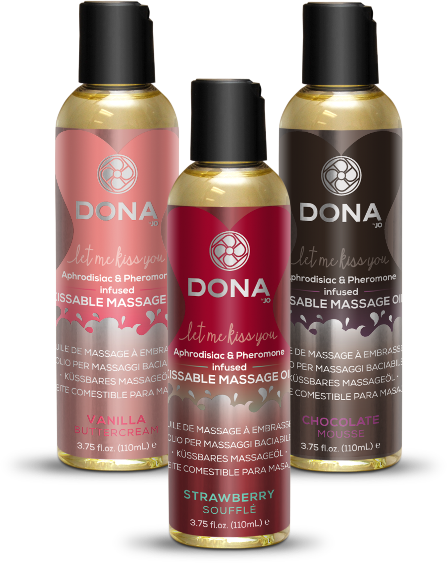 Home - Dona Kissable Massage Oil Strawberry Souffle 110ml (890x1120), Png Download