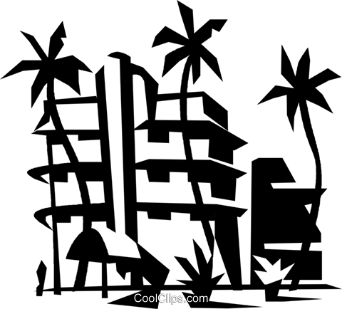 Beach Resort - Resort Clipart Png (480x434), Png Download