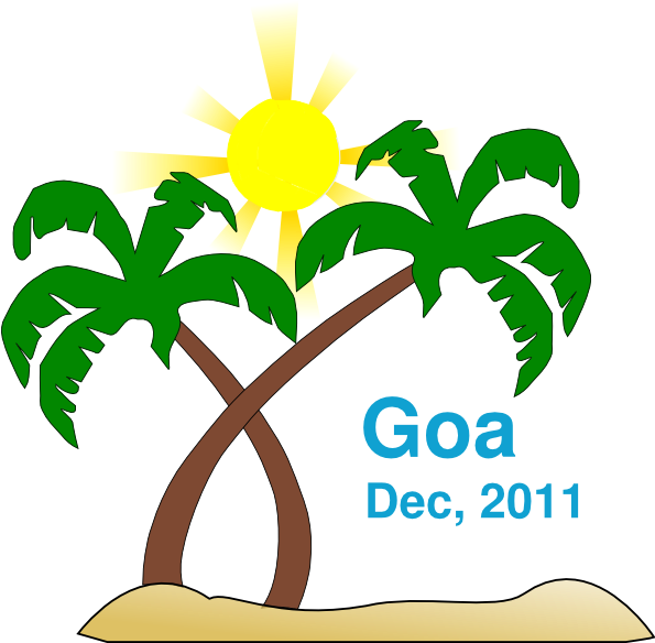 3drose Dpp 181083 2 Image Of Cartoon Palm Trees Sun (594x597), Png Download