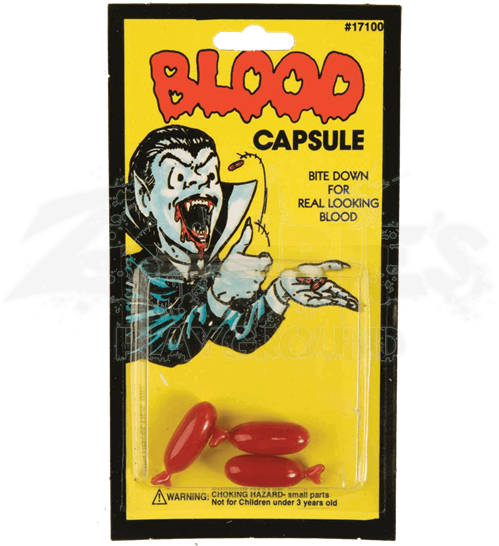 Blood Capsules - Private Island Blood Capsules - Blood Pills (550x550), Png Download