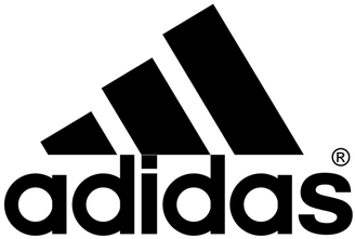 Black And White Adidas Logo (610x458), Png Download